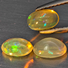Natural Multi Color Play Of Colour Opal 1.38 Ct. 3 Pcs Oval Cabochon Shape Gemstones From Ethiopia Natural Multi Color Play Of Colour Opal 1.38 Ct. 3 Pcs Oval Cabochon Shape Gemstones From Ethiopia
