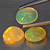 Natural Multi Color Play Of Colour Opal 1.37 Ct. 3 Pcs Oval Cabochon Shape Gemstones From Ethiopia Natural Multi Color Play Of Colour Opal 1.37 Ct. 3 Pcs Oval Cabochon Shape Gemstones From Ethiopia