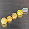 Natural Multi Color Opal 2.41 Ct. 5 Pcs Oval Cabochon Shape 6.1 x 4.1 Mm Gemstones From Ethiopia