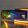 Natural Multi Color Play Of Colour Opal Gemstones 3.40 Ct. Baguette Cabochon Shape 18.2 x 7.1 Mm. Natural Multi Color Play Of Colour Opal Gemstones 3.40 Ct. Baguette Cabochon Shape 18.2 x 7.1 Mm.