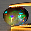 Natural Multi Color Play Of Colour Opal Gemstones 2.97 Ct. Oval Cabochon Shape 11.5 x 9.3 Mm. Natural Multi Color Play Of Colour Opal Gemstones 2.97 Ct. Oval Cabochon Shape 11.5 x 9.3 Mm.
