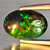 Natural Multi Color Play Of Colour Opal Gemstones 1.56 Ct. Oval Cabochon Shape 12.5 x 9 Mm. Natural Multi Color Play Of Colour Opal Gemstones 1.56 Ct. Oval Cabochon Shape 12.5 x 9 Mm.