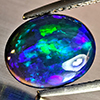 Natural Multi Color Play Of Colour Opal Gemstones 1.75 Ct. Oval Cabochon Shape 11.1 x 9.1 Mm. Natural Multi Color Play Of Colour Opal Gemstones 1.75 Ct. Oval Cabochon Shape 11.1 x 9.1 Mm.