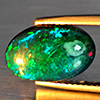 Natural Multi Color Play Of Colour Opal Gemstones 2.41 Ct. Oval Cabochon Shape 14.3 x 9.5 Mm. Natural Multi Color Play Of Colour Opal Gemstones 2.41 Ct. Oval Cabochon Shape 14.3 x 9.5 Mm.