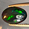 Natural Multi Color Play Of Colour Opal Gemstones 1.77 Ct. Oval Cabochon Shape 11.4 x 7.8 Mm. Natural Multi Color Play Of Colour Opal Gemstones 1.77 Ct. Oval Cabochon Shape 11.4 x 7.8 Mm.