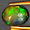 Natural Multi Color Play Of Colour Opal Gemstones 2.34 Ct. Oval Cabochon Shape 11 x 9.1 Mm. Natural Multi Color Play Of Colour Opal Gemstones 2.34 Ct. Oval Cabochon Shape 11 x 9.1 Mm.