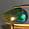 Natural Multi Color Play Of Colour Opal Gemstones 1.65 Ct. Pear Cabochon Shape 12.7 x 7.8 Mm. Natural Multi Color Play Of Colour Opal Gemstones 1.65 Ct. Pear Cabochon Shape 12.7 x 7.8 Mm.