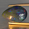 Natural Multi Color Play Of Colour Opal Gemstones 3.02 Ct. Pear Cabochon Shape 14.9 x 9.6 Mm. Natural Multi Color Play Of Colour Opal Gemstones 3.02 Ct. Pear Cabochon Shape 14.9 x 9.6 Mm.