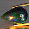 Natural Multi Color Play Of Colour Opal Gemstones 3.06 Ct. Pear Cabochon Shape 15.6 x 10 Mm. Natural Multi Color Play Of Colour Opal Gemstones 3.06 Ct. Pear Cabochon Shape 15.6 x 10 Mm.