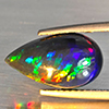 Natural Multi Color Play Of Colour Opal Gemstones 2.45 Ct. Pear Cabochon Shape 14.5 x 8.3 Mm. Natural Multi Color Play Of Colour Opal Gemstones 2.45 Ct. Pear Cabochon Shape 14.5 x 8.3 Mm.