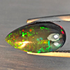 Natural Multi Color Play Of Colour Opal Gemstones 2.53 Ct. Pear Cabochon Shape 14.5 x 7.2 Mm. Natural Multi Color Play Of Colour Opal Gemstones 2.53 Ct. Pear Cabochon Shape 14.5 x 7.2 Mm.