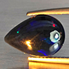Natural Multi Color Play Of Colour Opal Gemstones 2.06 Ct. Pear Cabochon Shape 13.8 x 9.6 Mm. Natural Multi Color Play Of Colour Opal Gemstones 2.06 Ct. Pear Cabochon Shape 13.8 x 9.6 Mm.