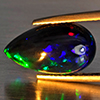 Natural Multi Color Play Of Colour Opal Gemstones 2.82 Ct. Pear Cabochon Shape 15.8 x 9.1 Mm. Natural Multi Color Play Of Colour Opal Gemstones 2.82 Ct. Pear Cabochon Shape 15.8 x 9.1 Mm.