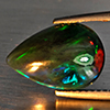 Natural Multi Color Play Of Colour Opal Gemstones 2.17 Ct. Pear Cabochon Shape 14 x 9.7 Mm. Natural Multi Color Play Of Colour Opal Gemstones 2.17 Ct. Pear Cabochon Shape 14 x 9.7 Mm.