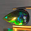 Natural Multi Color Play Of Colour Opal Gemstones 3.15 Ct. Pear Cabochon Shape 16 x 10 Mm. Natural Multi Color Play Of Colour Opal Gemstones 3.15 Ct. Pear Cabochon Shape 16 x 10 Mm.
