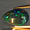 Natural Multi Color Play Of Colour Opal Gemstones 2.04 Ct. Pear Cabochon Shape 14.5 x 9.3 Mm. Natural Multi Color Play Of Colour Opal Gemstones 2.04 Ct. Pear Cabochon Shape 14.5 x 9.3 Mm.