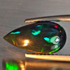 Natural Multi Color Play Of Colour Opal Gemstones 2.14 Ct. Pear Cabochon Shape 14.2 x 7.2 Mm. Natural Multi Color Play Of Colour Opal Gemstones 2.14 Ct. Pear Cabochon Shape 14.2 x 7.2 Mm.
