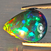 Natural Multi Color Play Of Colour Opal Gemstones 1.99 Ct. Pear Cabochon Shape 12.1 x 9 Mm. Natural Multi Color Play Of Colour Opal Gemstones 1.99 Ct. Pear Cabochon Shape 12.1 x 9 Mm.
