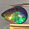 Natural Multi Color Play Of Colour Opal Gemstones 2.93 Ct. Pear Cabochon Shape 14.5 x 9.5 Mm. Natural Multi Color Play Of Colour Opal Gemstones 2.93 Ct. Pear Cabochon Shape 14.5 x 9.5 Mm.