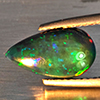 Natural Multi Color Play Of Colour Opal Gemstones 1.83 Ct. Pear Cabochon Shape 11.8 x 7.9 Mm. Natural Multi Color Play Of Colour Opal Gemstones 1.83 Ct. Pear Cabochon Shape 11.8 x 7.9 Mm.