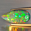 Natural Multi Color Play Of Colour Opal Gemstones 2.70 Ct. Pear Cabochon Shape 18.5 x 9 Mm. Natural Multi Color Play Of Colour Opal Gemstones 2.70 Ct. Pear Cabochon Shape 18.5 x 9 Mm.