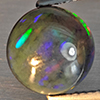 Natural Multi Color Opal Gemstones 2.33 Ct. Round Cabochon Shape 10.3 Mm. Natural Multi Color Opal Gemstones 2.33 Ct. Round Cabochon Shape 10.3 Mm.