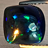 Natural Multi Color Play Of Colour Opal Gemstones 3.35 Ct. Cushion Cabochon Shape 10.5 x 10.1 Mm. Natural Multi Color Play Of Colour Opal Gemstones 3.35 Ct. Cushion Cabochon Shape 10.5 x 10.1 Mm.