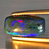 Natural Multi Color Play Of Colour Opal Gemstones 2.46 Ct. Cushion Cabochon Shape 13.6 x 7.7 Mm. Natural Multi Color Play Of Colour Opal Gemstones 2.46 Ct. Cushion Cabochon Shape 13.6 x 7.7 Mm.