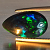 Natural Multi Color Play Of Colour Opal Gemstones 1.51 Ct. Pear Cabochon Shape 14.8 x 9 Mm. Natural Multi Color Play Of Colour Opal Gemstones 1.51 Ct. Pear Cabochon Shape 14.8 x 9 Mm.