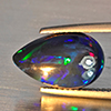 Natural Multi Color Play Of Colour Opal Gemstones 2.80 Ct. Pear Cabochon Shape 14.6 x 9.3 Mm. Natural Multi Color Play Of Colour Opal Gemstones 2.80 Ct. Pear Cabochon Shape 14.6 x 9.3 Mm.