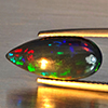 Natural Multi Color Play Of Colour Opal Gemstones 2.63 Ct. Pear Cabochon Shape 17 x 8 Mm. Natural Multi Color Play Of Colour Opal Gemstones 2.63 Ct. Pear Cabochon Shape 17 x 8 Mm.