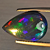 Natural Multi Color Play Of Colour Opal Gemstones 3.08 Ct. Pear Cabochon Shape 15.1 x 10.1 Mm. Natural Multi Color Play Of Colour Opal Gemstones 3.08 Ct. Pear Cabochon Shape 15.1 x 10.1 Mm.
