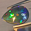 Natural Multi Color Play Of Colour Opal Gemstones 3.36 Ct. Pear Cabochon Shape 14.5 x 10 Mm. Natural Multi Color Play Of Colour Opal Gemstones 3.36 Ct. Pear Cabochon Shape 14.5 x 10 Mm.