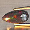 Natural Multi Color Play Of Colour Opal Gemstones 1.44 Ct. Pear Cabochon Shape 13.8 x 7.1 Mm. Natural Multi Color Play Of Colour Opal Gemstones 1.44 Ct. Pear Cabochon Shape 13.8 x 7.1 Mm.