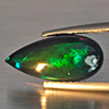Natural Multi Color Play Of Colour Opal Gemstones 1.50 Ct. Pear Cabochon Shape 14.3 x 6.9 Mm. Natural Multi Color Play Of Colour Opal Gemstones 1.50 Ct. Pear Cabochon Shape 14.3 x 6.9 Mm.