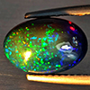 Natural Multi Color Play Of Colour Opal Gemstones 2.20 Ct. Oval Cabochon Shape 11.5 x 7.8 Mm. Natural Multi Color Play Of Colour Opal Gemstones 2.20 Ct. Oval Cabochon Shape 11.5 x 7.8 Mm.