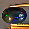 Natural Multi Color Play Of Colour Opal Gemstones 3.04 Ct. Oval Cabochon Shape 12.5 x 9.2 Mm. Natural Multi Color Play Of Colour Opal Gemstones 3.04 Ct. Oval Cabochon Shape 12.5 x 9.2 Mm.