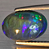 Natural Multi Color Play Of Color Rainbow Opal Gemstones 2.39 Ct. Oval Cabochon Shape 12.4 x 8.6 Mm. Natural Multi Color Play Of Color Rainbow Opal Gemstones 2.39 Ct. Oval Cabochon Shape 12.4 x 8.6 Mm.