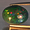 Natural Multi Color Play Of Color Rainbow Opal Gemstones 2.08 Ct. Oval Cabochon Shape 12.5 x 9.5 Mm. Natural Multi Color Play Of Color Rainbow Opal Gemstones 2.08 Ct. Oval Cabochon Shape 12.5 x 9.5 Mm.