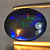 Natural Multi Color Play Of Color Rainbow Opal Gemstones 2.19 Ct. Oval Cabochon Shape 12.2 x 9.5 Mm. Natural Multi Color Play Of Color Rainbow Opal Gemstones 2.19 Ct. Oval Cabochon Shape 12.2 x 9.5 Mm.