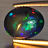 Natural Multi Color Play Of Color Rainbow Opal Gemstones 1.87 Ct. Oval Cabochon Shape 10.3 x 8.5 Mm. Natural Multi Color Play Of Color Rainbow Opal Gemstones 1.87 Ct. Oval Cabochon Shape 10.3 x 8.5 Mm.
