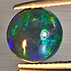 Natural Multi Color Play Of Color Rainbow Opal Gemstones 1.68 Ct. Round Cabochon Shape 10 Mm. Natural Multi Color Play Of Color Rainbow Opal Gemstones 1.68 Ct. Round Cabochon Shape 10 Mm.
