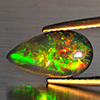Natural Multi Color Play Of Color Rainbow Opal Gemstones 1.64 Ct. Pear Cabochon Shape 13 x 7.3 Mm. Natural Multi Color Play Of Color Rainbow Opal Gemstones 1.64 Ct. Pear Cabochon Shape 13 x 7.3 Mm.