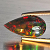 Natural Multi Color Play Of Color Rainbow Opal Gemstones 1.61 Ct. Pear Cabochon Shape 14.1 x 7.5 Mm. Natural Multi Color Play Of Color Rainbow Opal Gemstones 1.61 Ct. Pear Cabochon Shape 14.1 x 7.5 Mm.