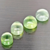 Natural Green Prehnite 6.61 Ct. 4 Pcs Oval Cabochon Shape Gemstones From Australia