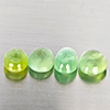 Natural Green Prehnite 9.41 Ct. 4 Pcs Oval Cabochon Shape Gemstones From Australia