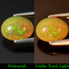 Multi Color Opal 1.13 Ct. Oval Cabochon 8.3 x 6.9 Mm. Natural Gemstone Sudan