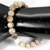 Unheated 81.21 Ct. Brown Unique Pattern Natural Petrified Wood Bracelet 8 Inch.