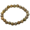 91.34 Ct. Good Gems Natural Petrified Wood Brown Unique Pattern Bracelet 8 Inch.