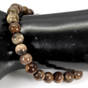 Unheated 97.62 Ct. Brown Unique Pattern Natural Petrified Wood Bracelet 8 Inch.